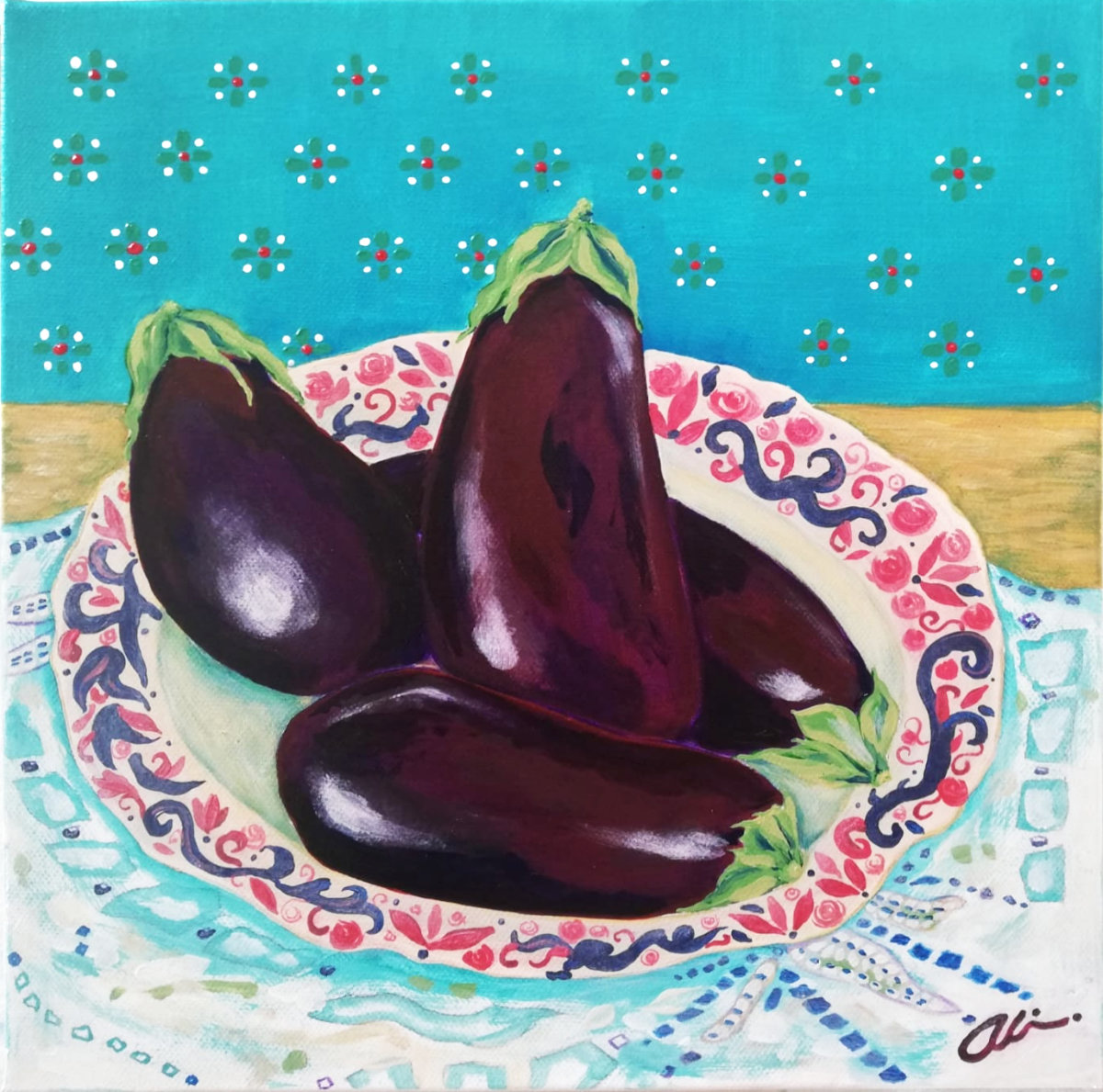 Aubergine - AliArt - Acrylic on Canvas